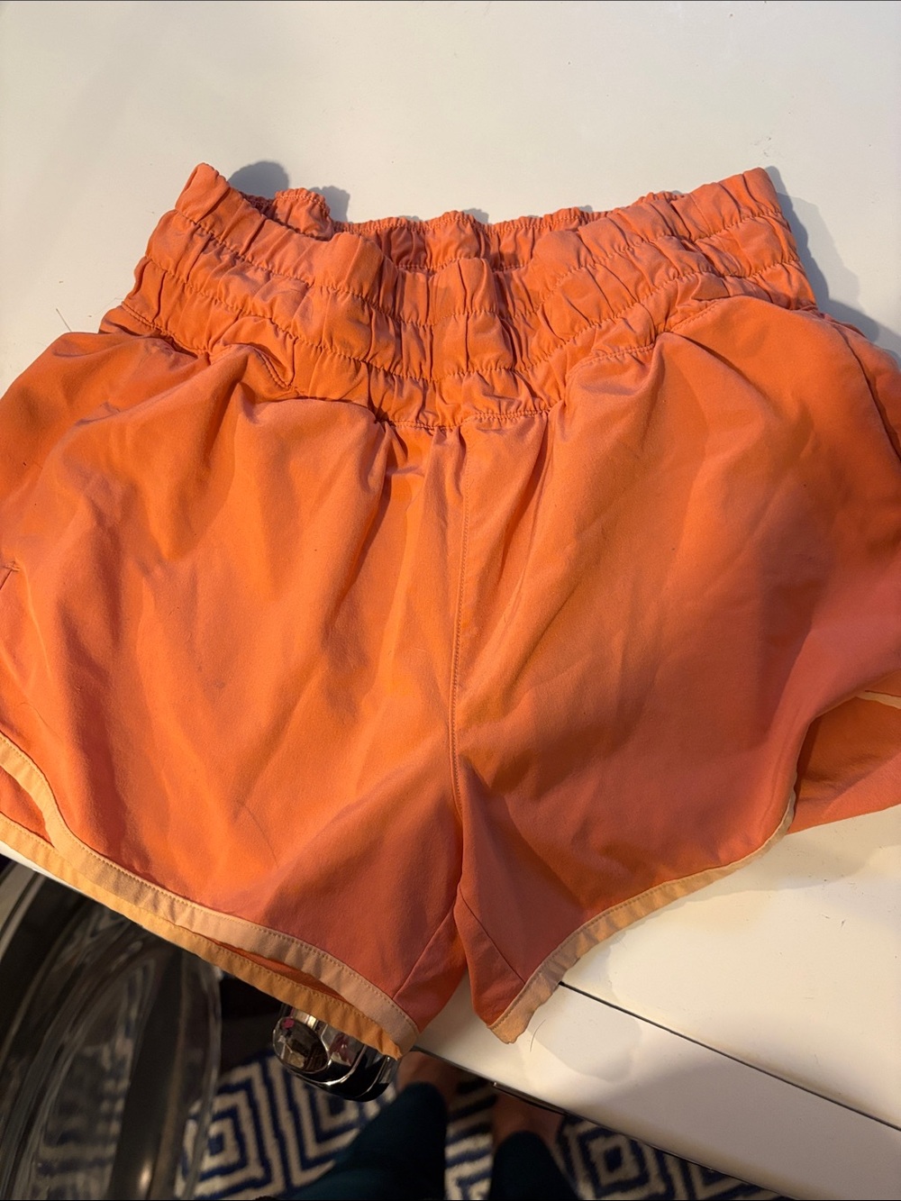 Athleta Bright Orange Women's Athletic Shorts